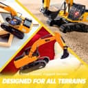 Remote Control Excavator Toy for Kids with Lights & Rechargeable Batteries - View 4