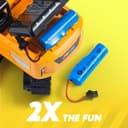 Remote Control Excavator Toy for Kids with Lights & Rechargeable Batteries - View 5