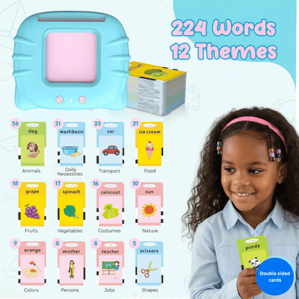 Talking Flash Cards for Toddlers with 224 Easy Words