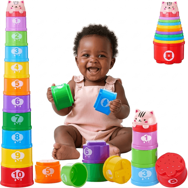 Stacking Cups Toys Set for Toddlers - View 1